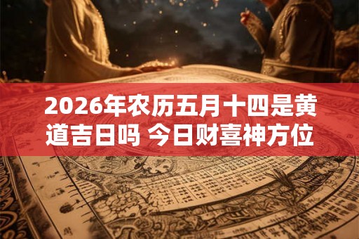 2026年农历五月十四是黄道吉日吗 今日财喜神方位
