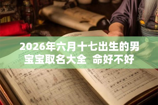2026年六月十七出生的男宝宝取名大全  命好不好