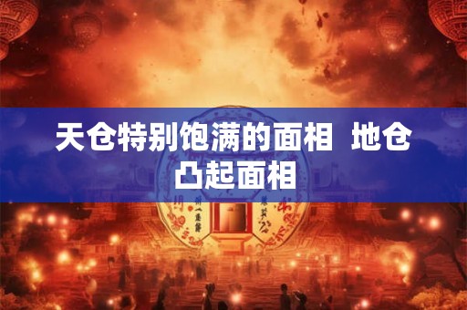 天仓特别饱满的面相  地仓凸起面相