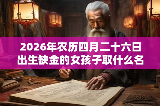 2026年农历四月二十六日出生缺金的女孩子取什么名字好呢