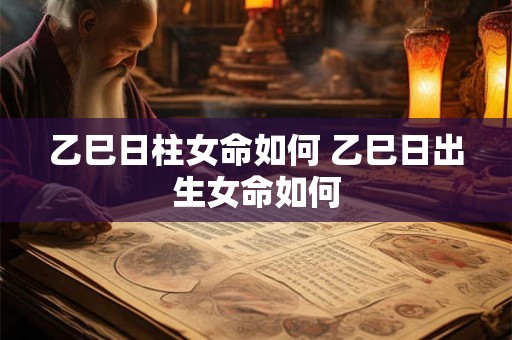 乙巳日柱女命如何 乙巳日出生女命如何 乙巳日柱女命如何 乙巳日出生女命如何