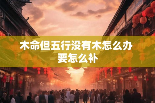 木命但五行没有木怎么办 要怎么补