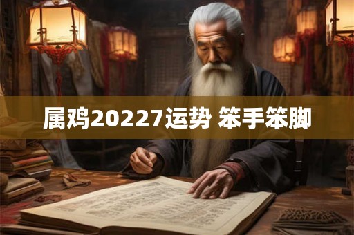 属鸡20227运势 笨手笨脚