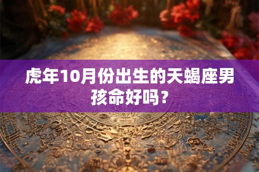虎年10月份出生的天蝎座男孩命好吗？