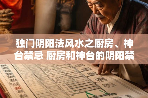 独门阴阳法风水之厨房、神台禁忌 厨房和神台的阴阳禁忌