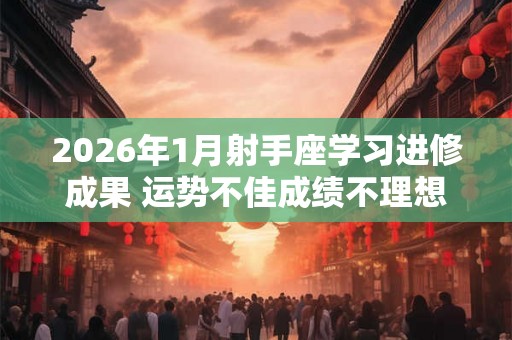 2026年1月射手座学习进修成果 运势不佳成绩不理想