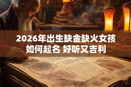 2026年出生缺金缺火女孩如何起名 好听又吉利