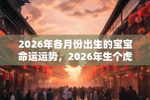 2026年各月份出生的宝宝命运运势，2026年生个虎女好吗？