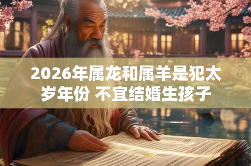2026年属龙和属羊是犯太岁年份 不宜结婚生孩子