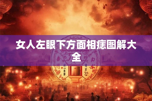 女人左眼下方面相痣图解大全