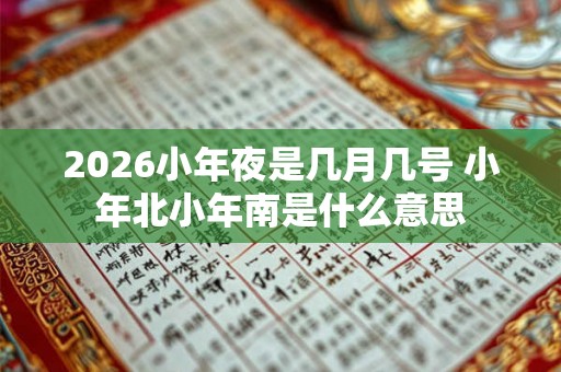 2026小年夜是几月几号 小年北小年南是什么意思