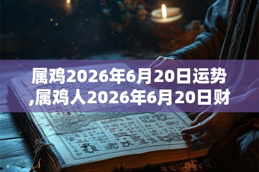 属鸡2026年6月20日运势,属鸡人2026年6月20日财运,生肖鸡2026年6月20日运势