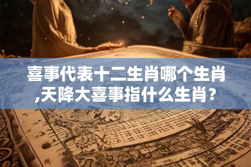 喜事代表十二生肖哪个生肖,天降大喜事指什么生肖？