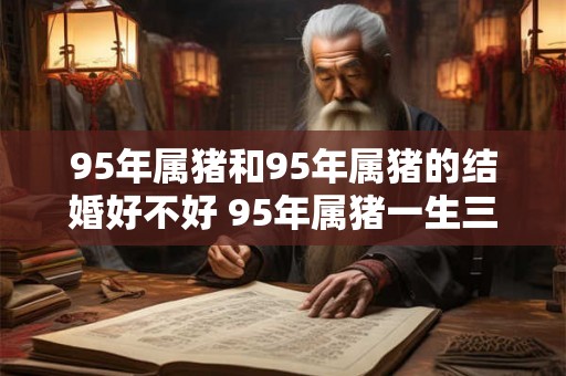 95年属猪和95年属猪的结婚好不好 95年属猪一生三大劫难
