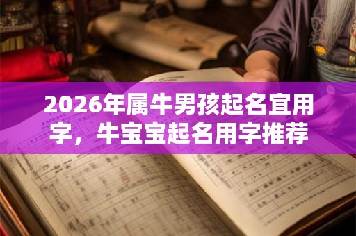 2026年属牛男孩起名宜用字，牛宝宝起名用字推荐