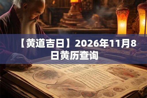 【黄道吉日】2026年11月8日黄历查询