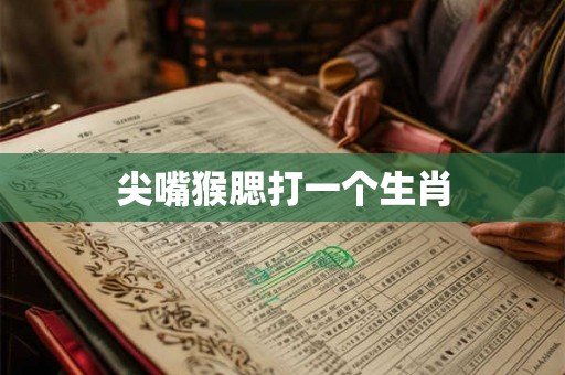 尖嘴猴腮打一个生肖