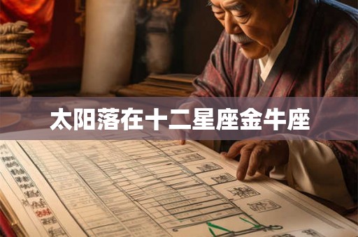 太阳落在十二星座金牛座