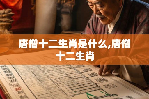 唐僧十二生肖是什么,唐僧十二生肖