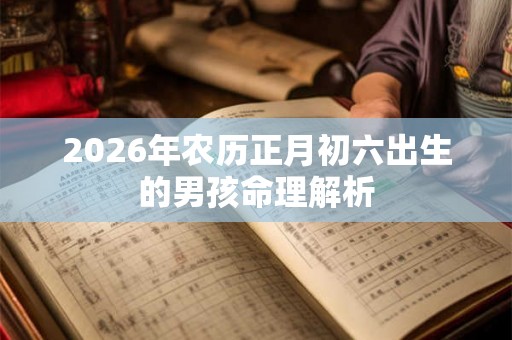 2026年农历正月初六出生的男孩命理解析