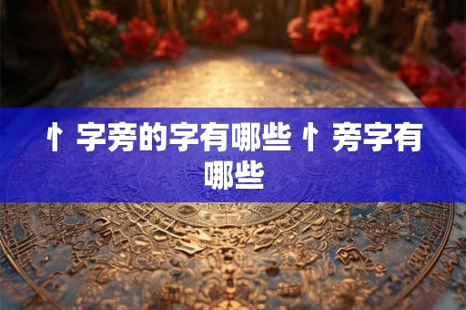 忄字旁的字有哪些 忄旁字有哪些