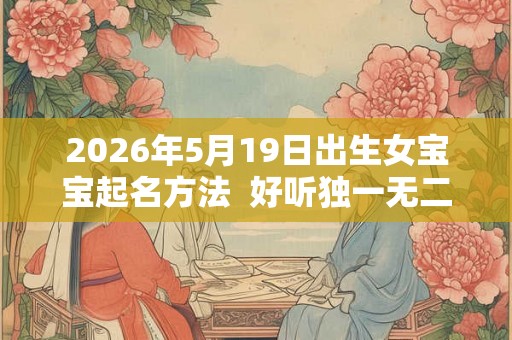 2026年5月19日出生女宝宝起名方法  好听独一无二的名字