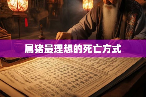 属猪最理想的死亡方式