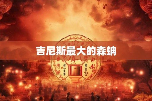 吉尼斯最大的森蚺