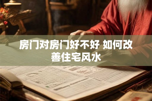 房门对房门好不好 如何改善住宅风水