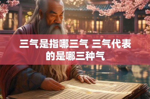 三气是指哪三气 三气代表的是哪三种气