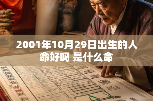 2001年10月29日出生的人命好吗 是什么命