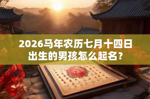 2026马年农历七月十四日出生的男孩怎么起名？
