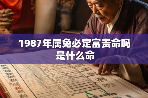 1987年属兔必定富贵命吗 是什么命