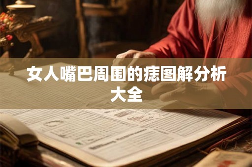 女人嘴巴周围的痣图解分析大全