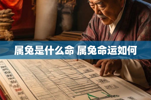 属兔是什么命 属兔命运如何