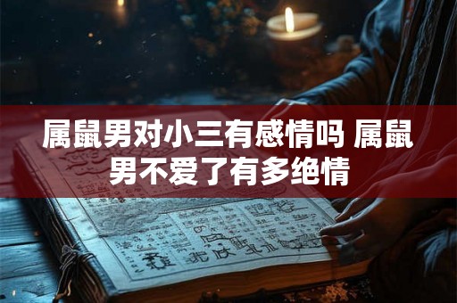 属鼠男对小三有感情吗 属鼠男不爱了有多绝情 属鼠男对小三有感情吗 属鼠男不爱了有多绝情