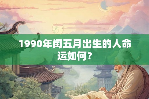 1990年闰五月出生的人命运如何？