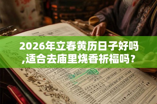2026年立春黄历日子好吗,适合去庙里烧香祈福吗？