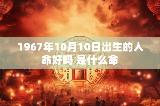 1967年10月10日出生的人命好吗 是什么命 1967年10月10日出生的人命好吗 是什么命