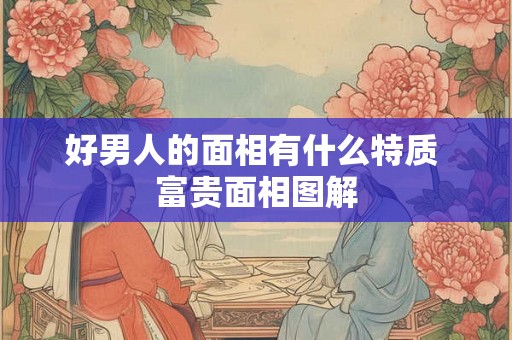 好男人的面相有什么特质 富贵面相图解 好男人的面相有什么特质 富贵面相图解