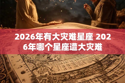 2026年有大灾难星座 2026年哪个星座遭大灾难 2026年有大灾难星座 2026年哪个星座遭大灾难