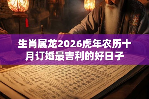 生肖属龙2026虎年农历十月订婚最吉利的好日子