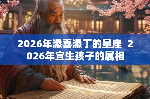 2026年添喜添丁的星座  2026年宜生孩子的属相