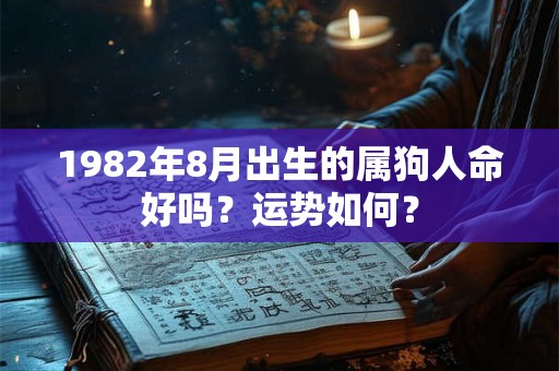 1982年8月出生的属狗人命好吗？运势如何？
