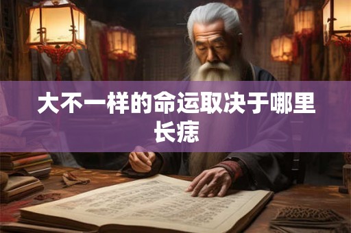 大不一样的命运取决于哪里长痣