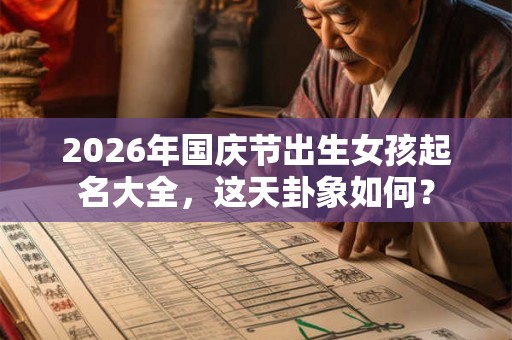 2026年国庆节出生女孩起名大全，这天卦象如何？