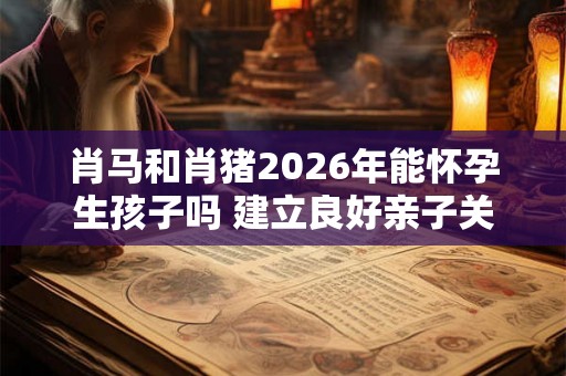 肖马和肖猪2026年能怀孕生孩子吗 建立良好亲子关系