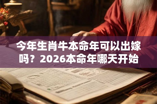 今年生肖牛本命年可以出嫁吗?2026本命年哪天开始? 今年生肖牛本命年可以出嫁吗?2026本命年哪天开始?