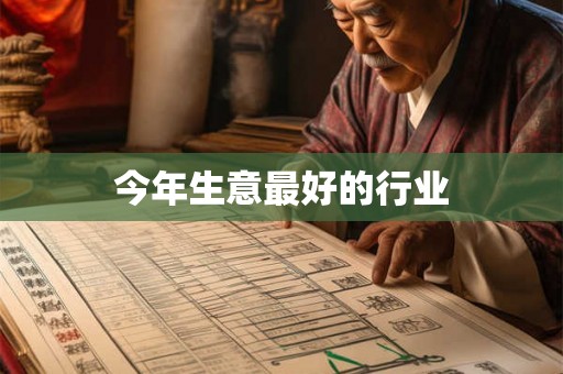 今年生意最好的行业