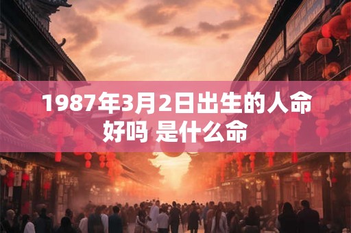 1987年3月2日出生的人命好吗 是什么命